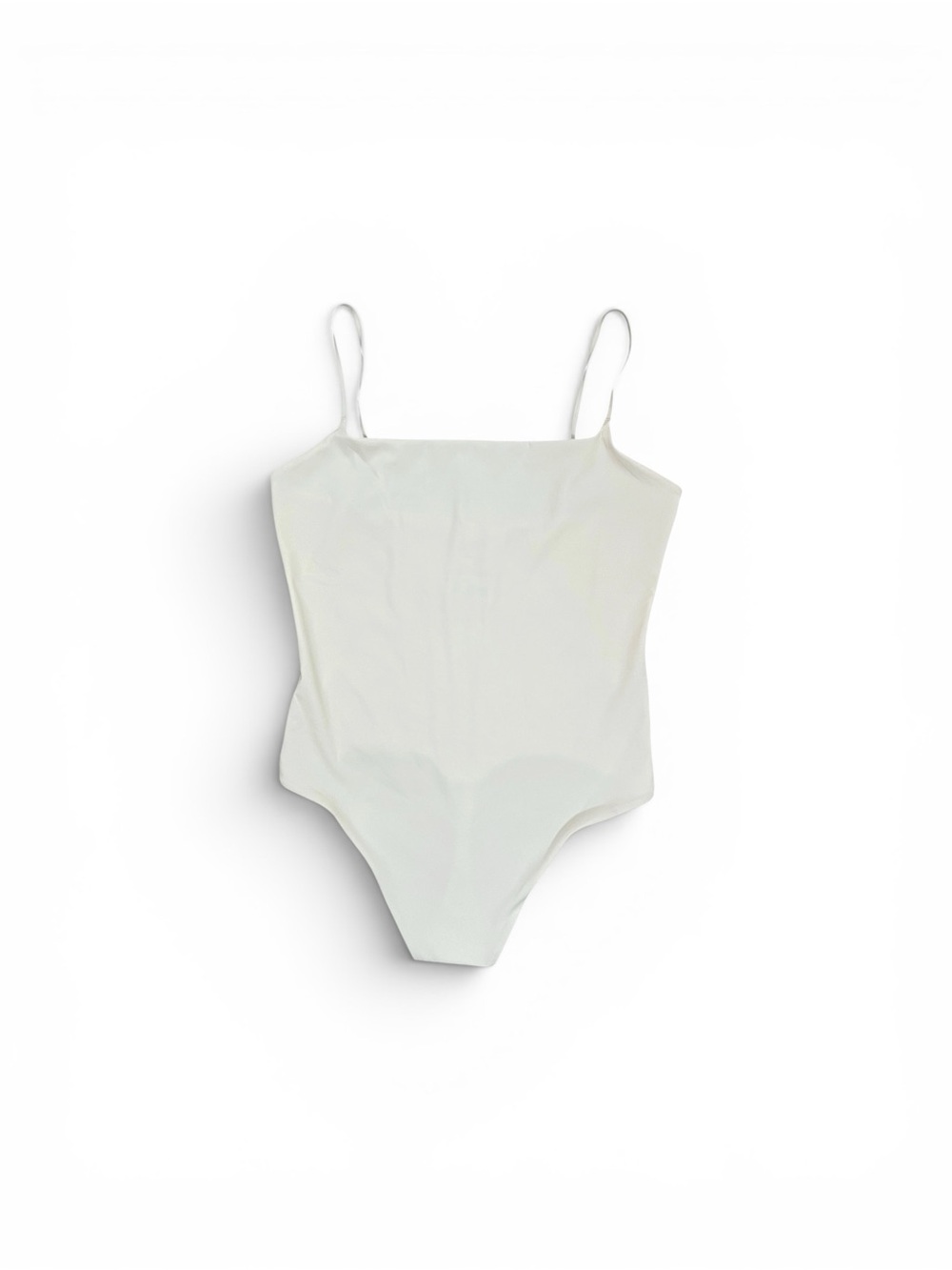 Athleta ivory cream spaghetti strap bodysuit body move NWOT